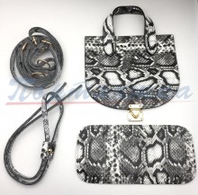 Набор для изготовления рюкзака TRK/HA-53, цвет черно-белый змея, Турция
