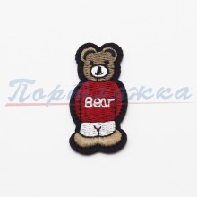 Аппликация TRK 637-1 Мишка "Bear" б/клея , 1 шт. Турция