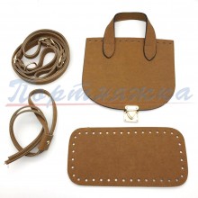 Набор для изготовления рюкзака TRK/HA-53, цвет коричневый велюр, Турция
