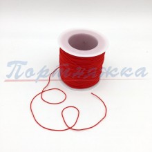 Шнур d.0.8мм  TRK-GCS-0.8 цв.красный, декоративный (1 метр) Турция