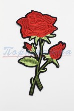  Термонаклейка TRK 393 "Роза красный" 1 шт. Турция