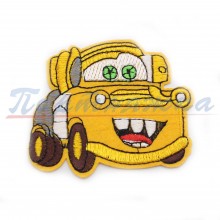 Термонаклейка TRK 811 "Машинка "Мэтр" желтая 8х6,5см, 1 шт. Китай