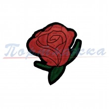  Термонаклейка TRK 680 Роза, красно-бордовый, 5х6см  1 шт. Турция