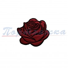 Термонаклейка TRK 679 Роза, красн.-бордовый, 6х7см  1 шт. Турция