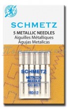 Иглы Schmetz 130/705-130MET для ниток металлик  №80 по 5шт., шт
