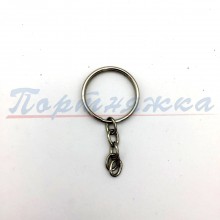 Кольцо д/брелка TRK/HA-48 d.25мм цв.никель шир.2мм (1шт) Турция