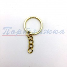 Кольцо д/брелка TRK/HA-49 d.22мм цв.золото шир.2мм (1шт) Турция