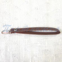 Ручка для сумки TRK/HA-35, цвет светло-коричневый дл.18см с карабином, 1шт "Экокожа" Турция