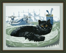 Набор для вышивания "Овен" 647 Черный кот