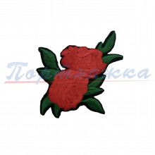 Термонаклейка TRK 379 Роза  красный 1 шт. Турция